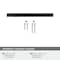 Amerock Metro 5-1/16 inch (128mm) Center-to-Center Matte Black Cabinet Pull, 25PK 25VMP37291MB - alternate 4