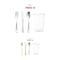 Smarty Had A Party Silver Disposable Plastic Cutlery and Cup Set, 120PK 79512-S-CASE - alternate 5