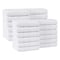 Arkwright Home Family Essentials Washcloths 12x12 White - Case of 144, 24PK FEWC-24PK-WH - alternate 1