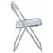 Leisuremod Lawrence Acrylic Folding Chair with Metal Frame, Clear, 4PK LF19CL4 - alternate 8
