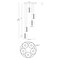 Euf Atomo, Chandelier, 5-Light, 26", Matte Black, Smoked Glass 45737-039 - alternate 4
