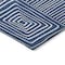 Homeroots 8' Navy Blue And Ivory Round Geometric Washable Indoor Outdoor Area Rug 600758 - alternate 6