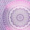 Homeroots 80" X 56" Purple And White Mandala Cotton Hanging Tapestry 397185 - alternate 3