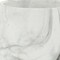 Homeroots 6in White and Gray Marbleized Ceramic Indoor Outdoor Round Pot Planter 487436 - alternate 4