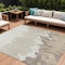 Homeroots 9' X 12' Ivory And Beige Abstract Washable Indoor Outdoor Area Rug 613636 - alternate 1