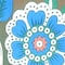 Homeroots 88" X 84" Brown Blue And White Floral Cotton Hanging Tapestry 397427 - alternate 5