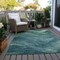 Homeroots 9' X 12' Teal Blue And Green Abstract Washable Indoor Outdoor Area Rug 618182 - alternate 5