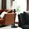 Homeroots 26" Black Metal Buffet Lamp With Clear Seeded Cylinder Shade 524501 - alternate 4