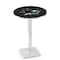 Holland Bar Stool Co 36" Chrome San Jose Sharks Pub Table, 36" dia. Top L217C3636SJShar - alternate 1