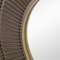 Homeroots 32" Brown And Gold Round Wood And Metal Framed Accent Mirror 485112 - alternate 6