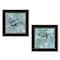 Homeroots Set Of Two Wildlife 2 Black Framed Print Wall Art, 2PK 406042 - alternate 1