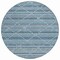 Homeroots 8' Denim Blue And Teal Blue Round Geometric Washable Indoor Outdoor Area Rug 610686 - alternate 7