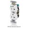 Leviton Duplex Receptacle/Oultet, 20 Amp 8300-HBU - alternate 4