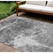 Homeroots 8' X 10' Gray Charcoal And Silver Abstract Washable Indoor Outdoor Area Rug 582953 - alternate 1