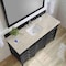 James Martin Vanities Brittany 60" Single Vanity, Black Onyx, w/ 3 CM Tajnar Eclos Top w/FreePower Wireless Charger 650-V60S-BKO-FTJR - alternate 7