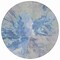 Homeroots 8' Denim Blue And Linen Round Abstract Washable Indoor Outdoor Area Rug 615598 - alternate 7