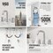 Vigo Cass Two Handle Three-Hole Widespread Bathroom Faucet in Chrome VG01301CH - alternate 7