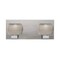 Besa Lighting Keno Vanity, Smoke Sand, Satin Nickel Finish, 2x60W Halogen 2WF-KENOSM-SN - alternate 1
