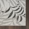 Homeroots 3' X 5' Gray Black And Ivory Palm Leaf Indoor Outdoor Area Rug 554902 - alternate 1