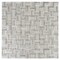 Apollo Tile Artisana 12x12 in. Silver White Polished, Textured, Foiled Stone Block Basketweave Mosaic Tile, 5PK APLBST8802A - alternate 1