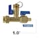 Everflow Pex Tankless Water Heater Kit- Set of 2 Heavy Duty Hot and Cold Isolation Valves w/Cleanouts 1" FTGV-ISO1-P-LF - alternate 5