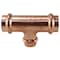 Apollo Tee, 3/4 x 3/4 x 1/2 in, Press Fit, Copper, 300 psi Pressure XPRT343412 - alternate 2
