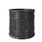 Leisuremod Meadow Round Fiberstone & MgO Clay Planter, Weather-Resistant, Indoor/Outdoor, No Assembly MP11BL - alternate 1