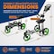 Jovial 3 Wheel Golf Push Pull Cart with Built-in Seat for Relaxation JOVGFST89 - alternate 5