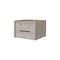 Homeroots 10" Gray Wood One Drawer Floating Nightstand 546178 - alternate 1