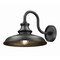 Z-Lite RLM 1-Light Outdoor Wall Light, 12 in W x 10.25 H, Sand Black 5023M-BK - alternate 5