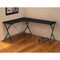 Homeroots 62" Black L Shape Computer Desk 491519 - alternate 3