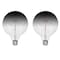 Bulbrite LED Filament, 4.5 Watt Dimmable G40 Light Bulb, Clear/Smoke Finish, E26 Base, 3000K, 200 Lumens, 2PK 862110 - alternate 1