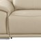 Homeroots 107" Beige Italian Leather Reclining Metal USB Sofa 720276 - alternate 8
