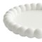 Homeroots 6in White Resin Handmade Round Trinket Tray 724183 - alternate 4