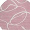 Homeroots 8' Pink And Ivory Round Abstract Washable Indoor Outdoor Area Rug 597501 - alternate 5
