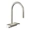 Hansgrohe Aquno Select HighArc Kitchen Faucet, 3-Spray Pull-Down, 1.75 GPM in Polished Nickel 73837831 - alternate 1