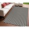 Homeroots 4' X 6' Black And Ivory Geometric Indoor Outdoor Area Rug 554803 - alternate 5