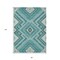 Homeroots 8' X 10' Teal Blue And Ivory Tribal Washable Indoor Outdoor Area Rug 598157 - alternate 5