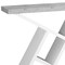 Homeroots 36" Gray and White Abstract Console Table With Shelves 332790 - alternate 3