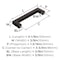 Amerock Monument 3-3/4 inch (96mm) Center-to-Center Oil-Rubbed Bronze Cabinet Pull, 10PK 10VMP36570ORB - alternate 2