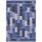 Homeroots 8' X 10' Navy Blue And Sky Blue Southwestern Washable Indoor Outdoor Area Rug 587335 - alternate 6