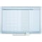 Mastervision Calendar Planning Board, Steel, 38 in, 50 in, Aluminum Frame, White/Gray, Matte GA0597830 - alternate 1