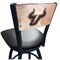 Holland Bar Stool Co 30" Blk Wrinkle South Florida Swivel Bar Stool, Laser Engraved Back L03830BWMedMplASouFlaBlkVinyl - alternate 1