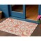 Homeroots 3' X 5' Coral And Ivory Damask Washable Indoor Outdoor Area Rug 614419 - alternate 1