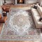 Jonathan Y Sersi Ornate Large Medallion Border Non-Slip Machine-Washable Rose Clay/Cream 3 ft. x 5 ft. Area Rug WSH505G-3 - alternate 5