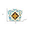 Homeroots 5" x 5" Gold Snowflake Peel and Stick Removable Tiles 400485 - alternate 3