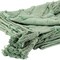 Homeroots 50" X 60" Green Cotton Woven Geometric Throw Blanket with Tassels 518849 - alternate 4