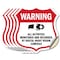 Signmission Video Surveillance Shield Sign Warning A, 4 inch X 4 inch, Vinyl Decal, 5PK SHI-D-5PACK-4-474 - alternate 1