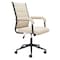 Homeroots Beige and Black Adjustable Height Swivel Rolling Office Chair 571401 - alternate 9
