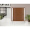 Vdomdoors Front Exterior Prehung Metal-Plastic Double Doors / MANUX 8111 Walnut / 2 Sidelites Exterior WindoW MANUX8111DEXD-WLN-RH-W16+72+16xH80 - alternate 3